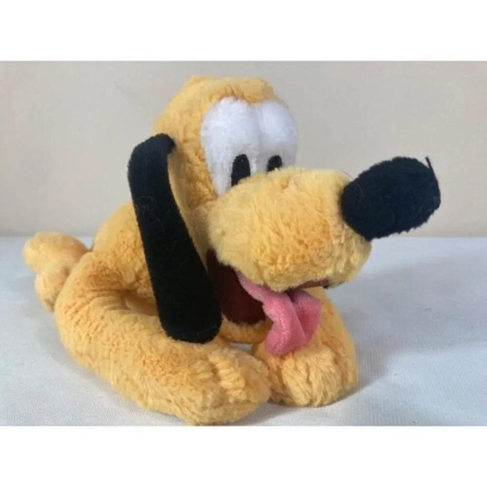 Disney Parks Pluto Plush Dog Laying Down Mickey Mouse Stuffed Animal Toy‎